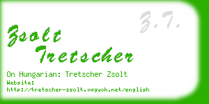 zsolt tretscher business card